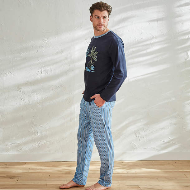 Pyjama short homme à rayures - DODO HOMEWEAR®